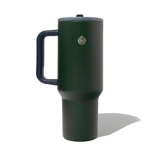 Termo On The Go Flip 1200ml color verde oscuro con tapa flip - Termox